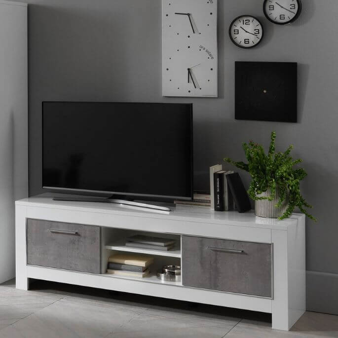 Meuble TV moderne 160 cm Roxane